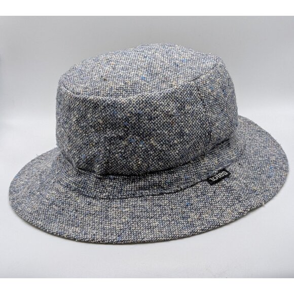 VTG Totes Waterproof Women’s Bucket Hat Reversible Gray Wool Blend Tan Khaki - Picture 1 of 7